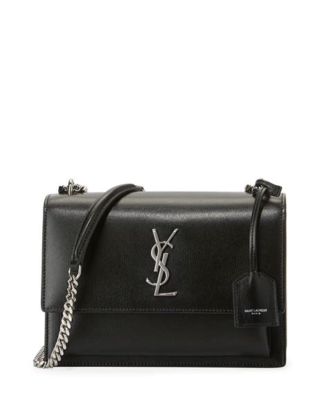 ysl black on black crossbody|ysl denim crossbody.